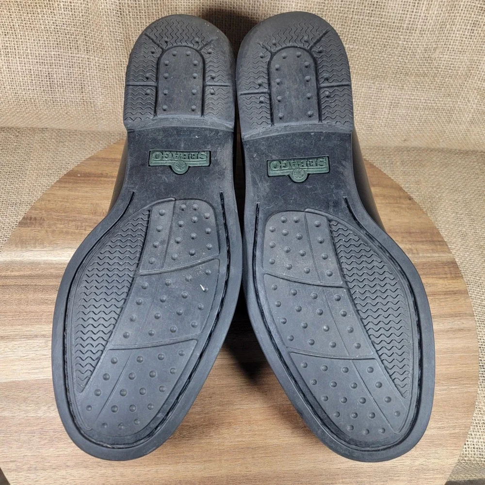 Sebago Classic Penny Loafers Black Leather Handsewn Slip On Men's 11 E Wide